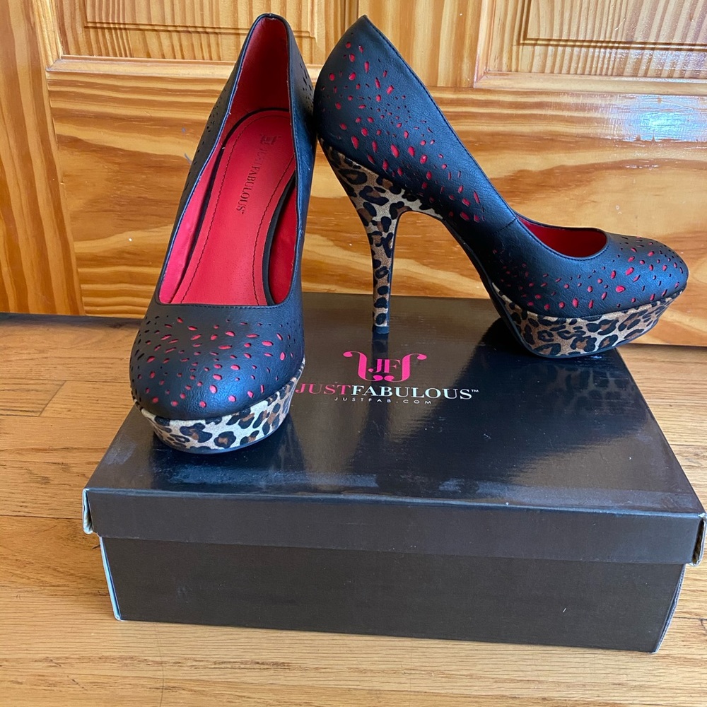 Cheetah high heels